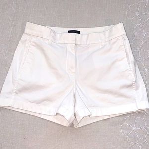 J Crew white chino shorts